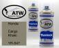 Preview: Honda, Cargo Khaki, YR-547: 400ml Sprühdose + 400ml Klarlack - Set, von ATW Autoteile West.